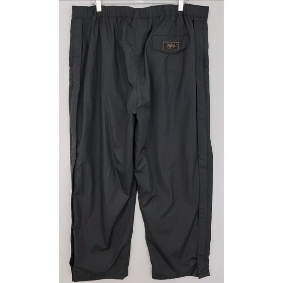 FootJoy FJ DryJoys Pants Mens XL Black Golf Waterproof Rain Full Side Zip Snaps - Picture 4 of 9
